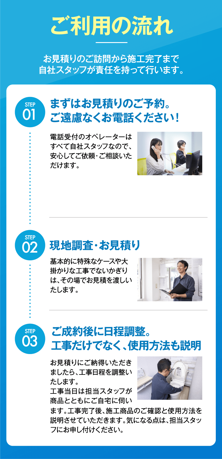 ご利用の流れ