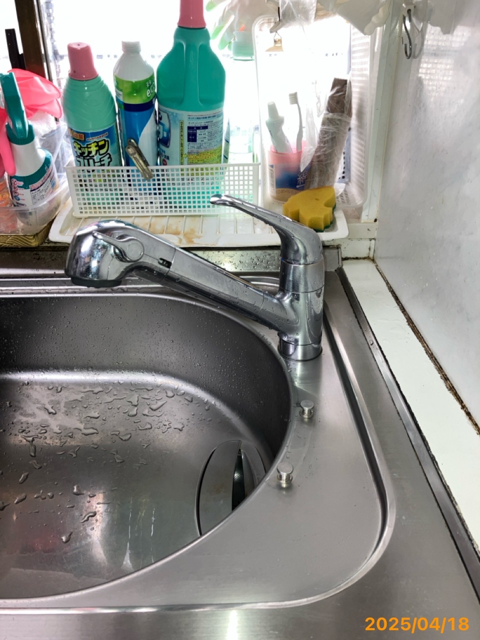 施工前　台所水栓