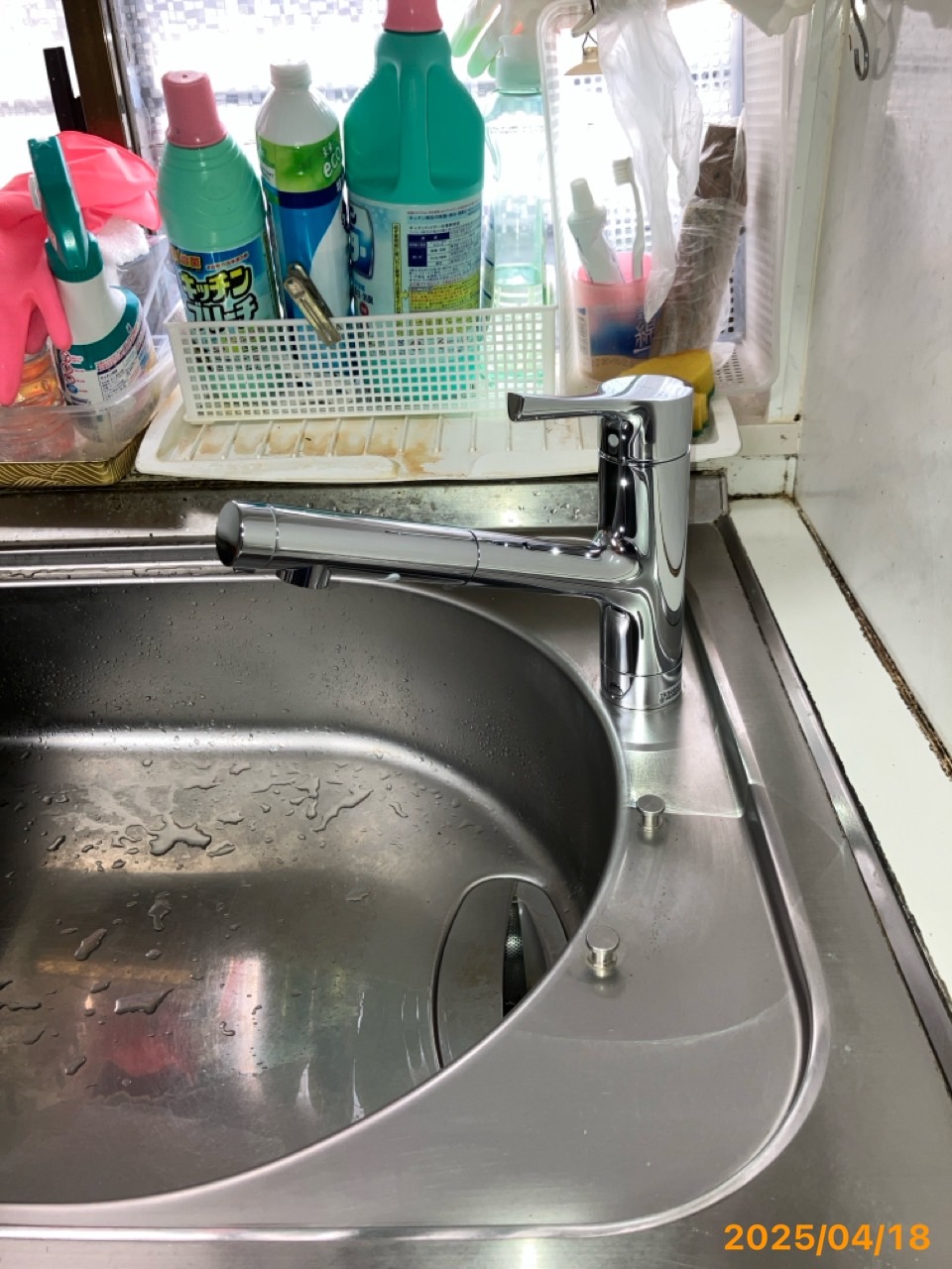 施工後　台所水栓