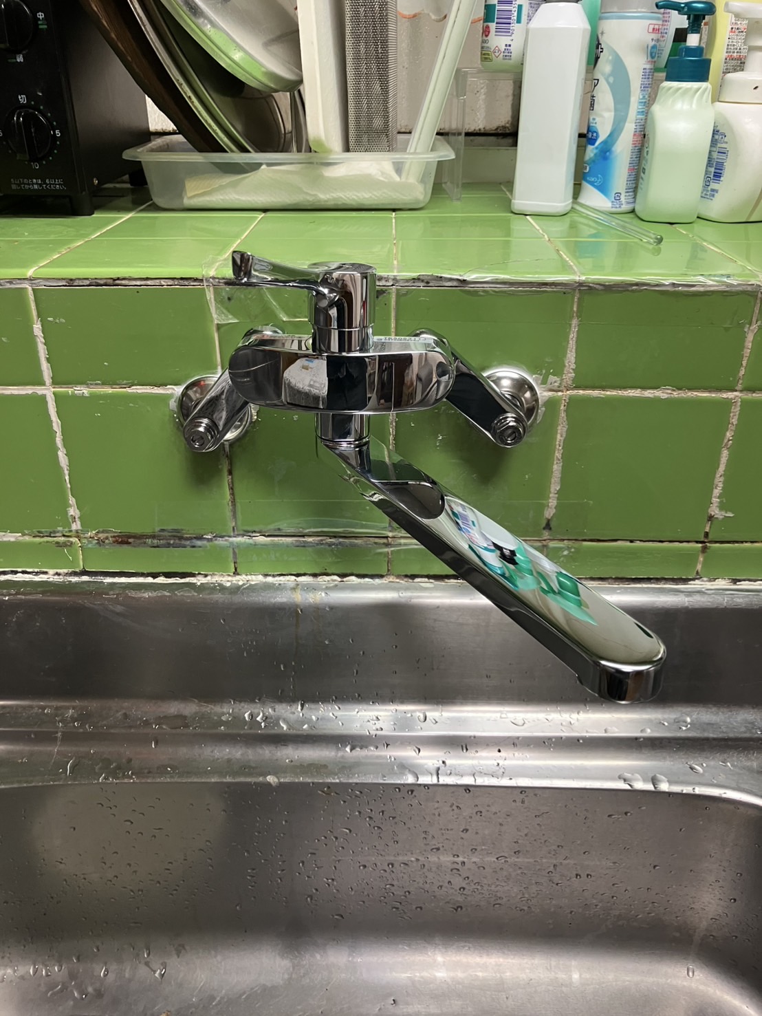 施工後　台所水栓