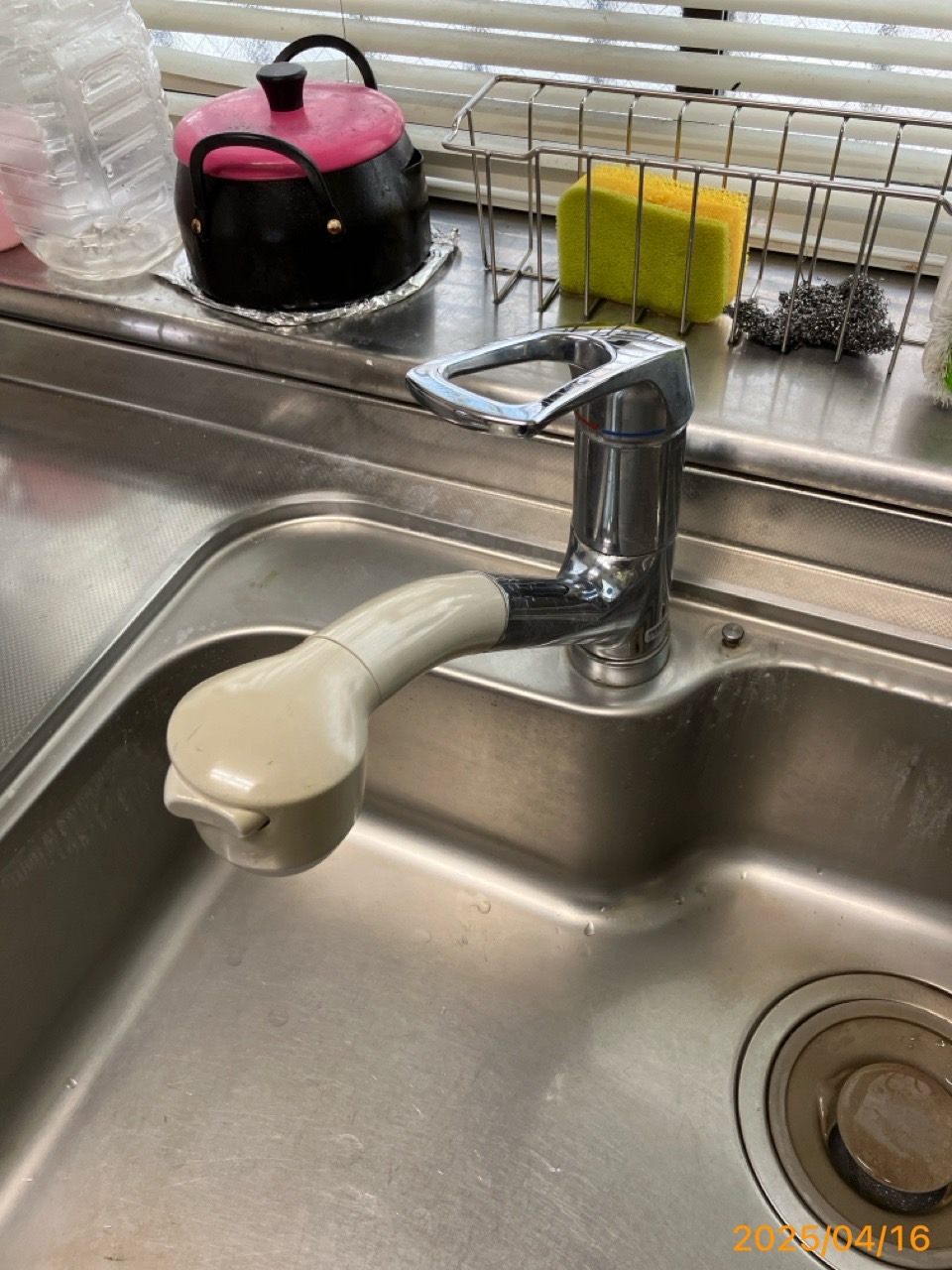 施工前　台所水栓