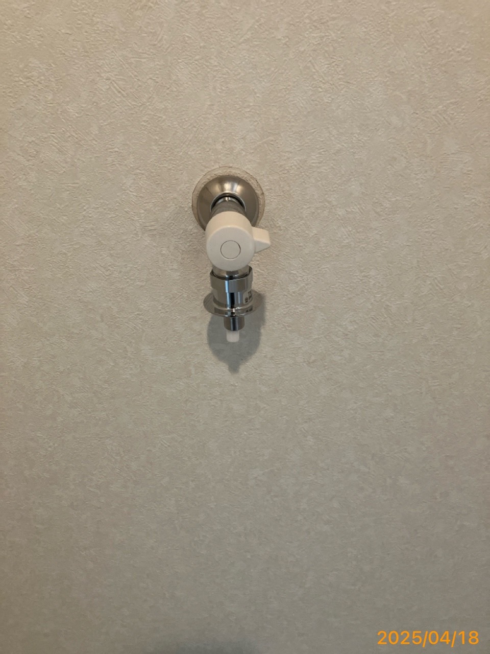 施工後　洗濯水栓