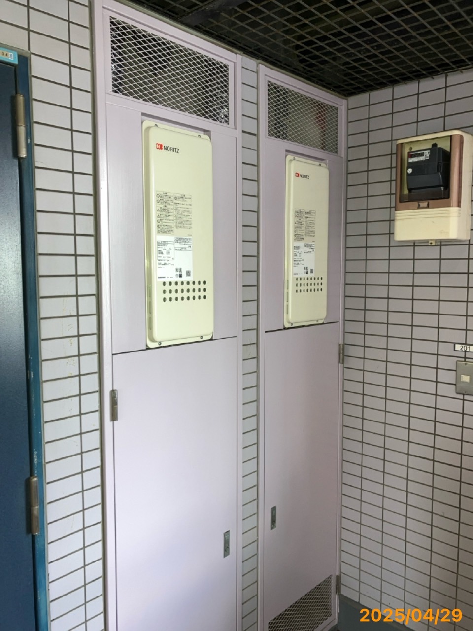 施工後 給湯器