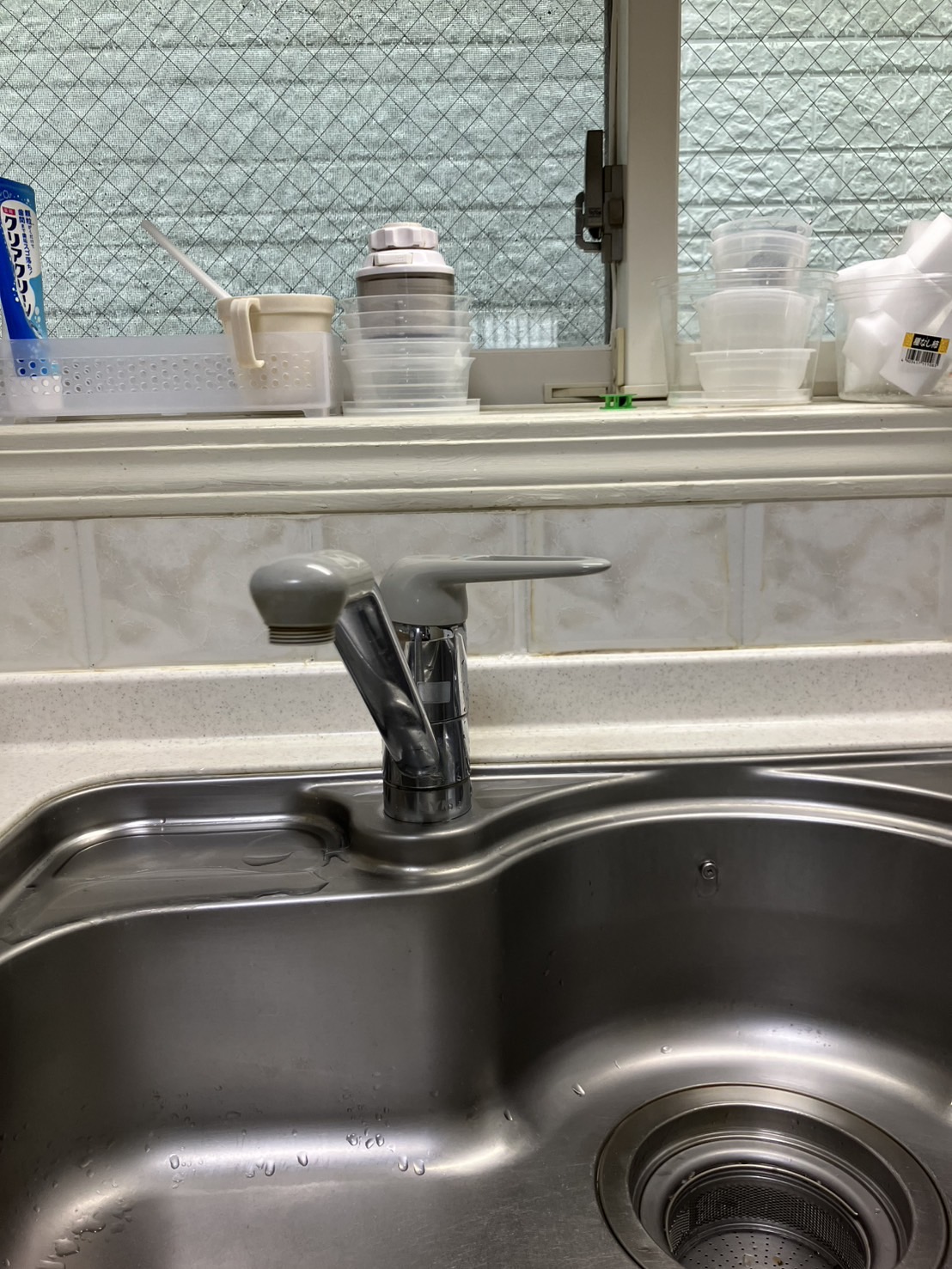 施工前 台所水栓