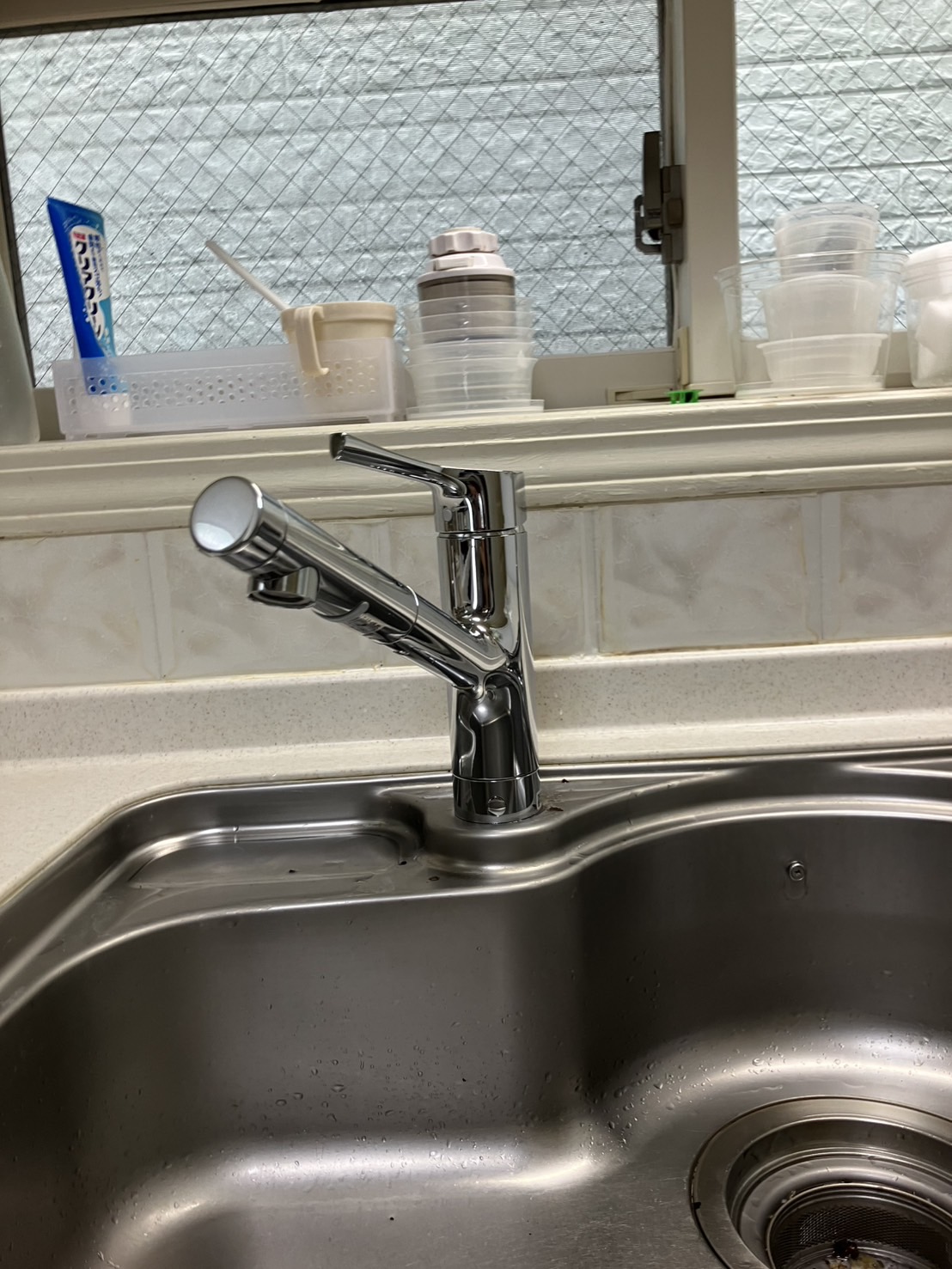 施工後 台所水栓