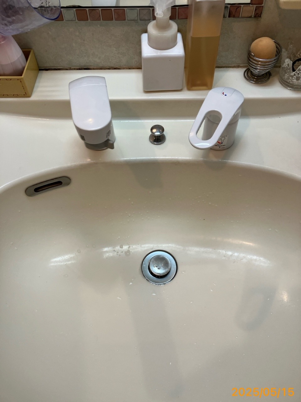 施工後 洗面水栓