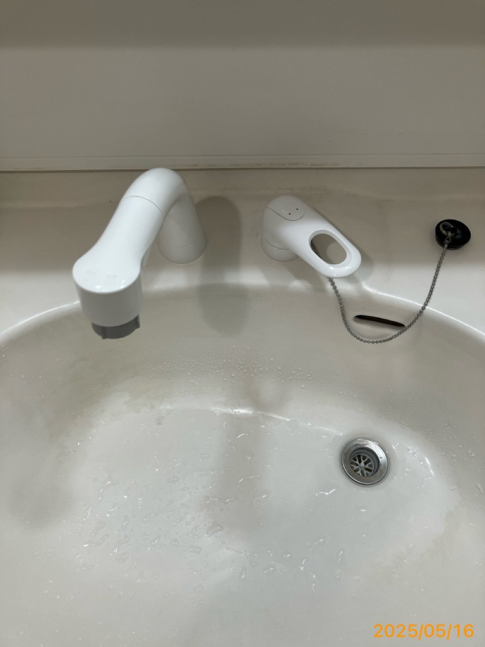 施工後 洗面水栓
