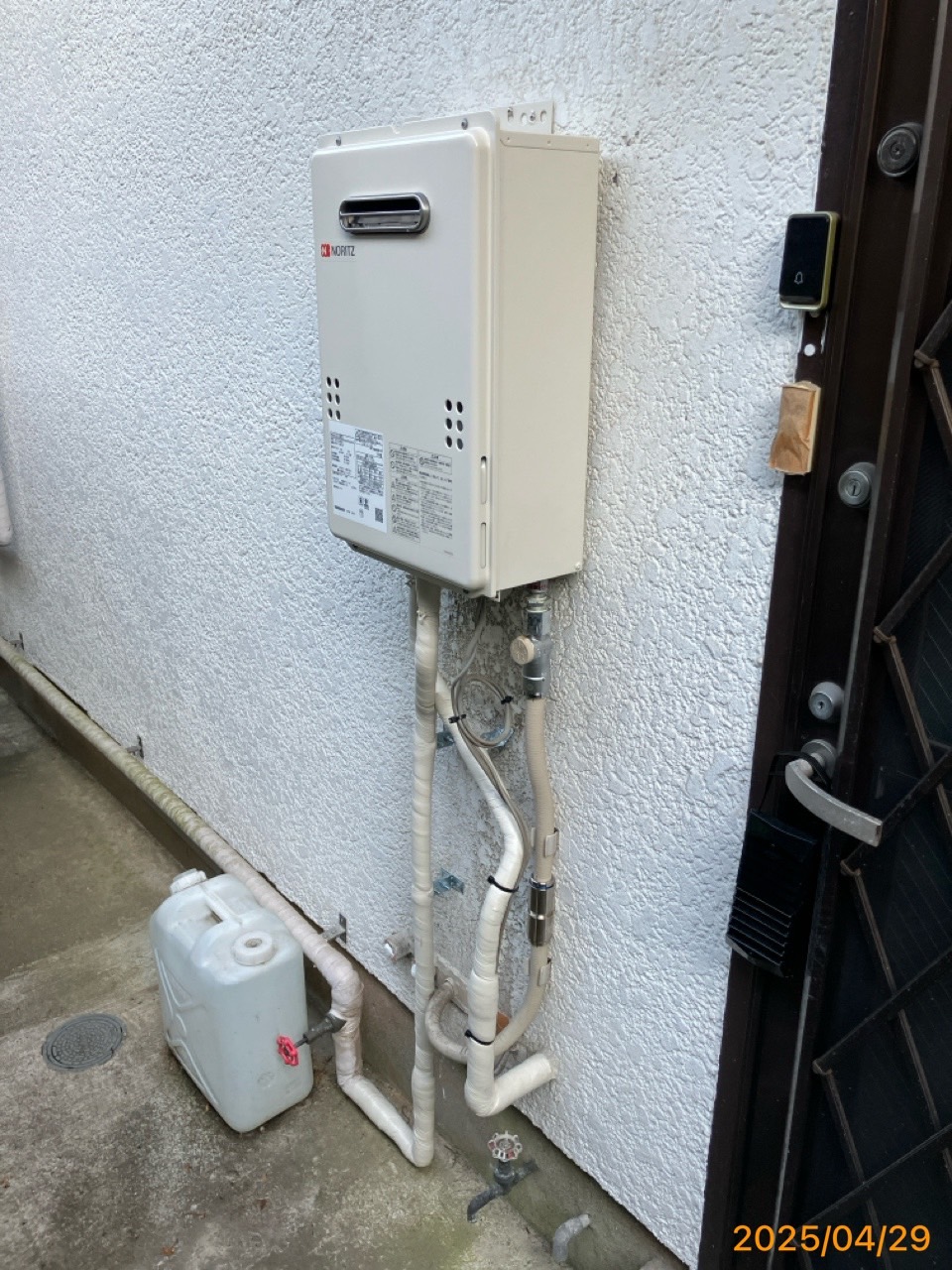 施工後 給湯器