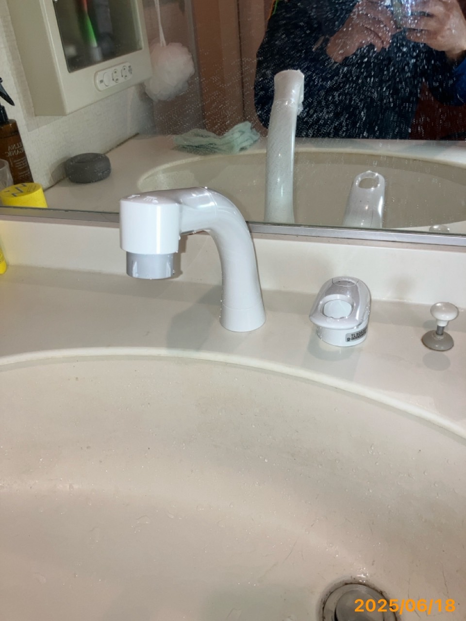 施工後　洗面水栓