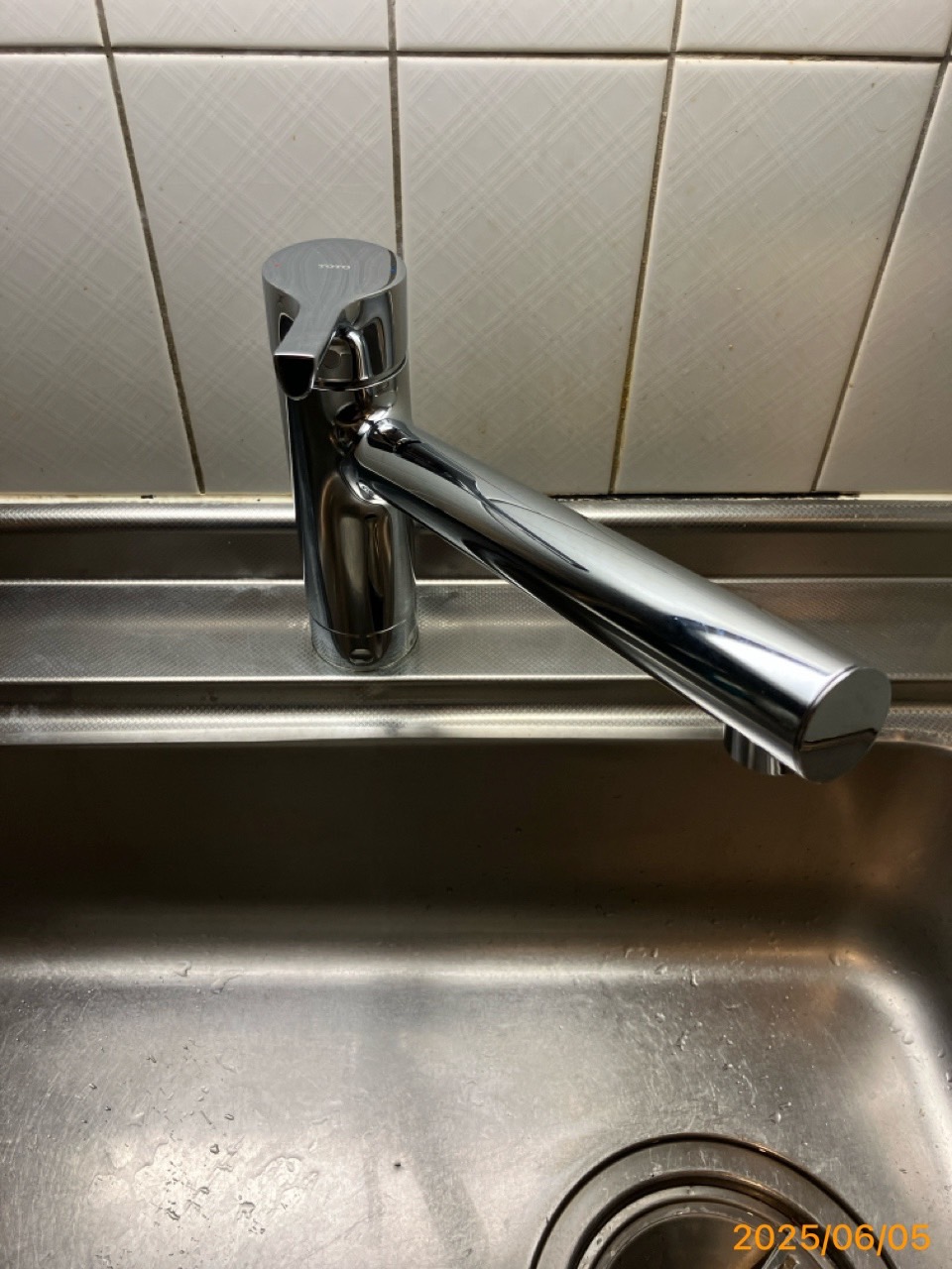 施工後 台所水栓