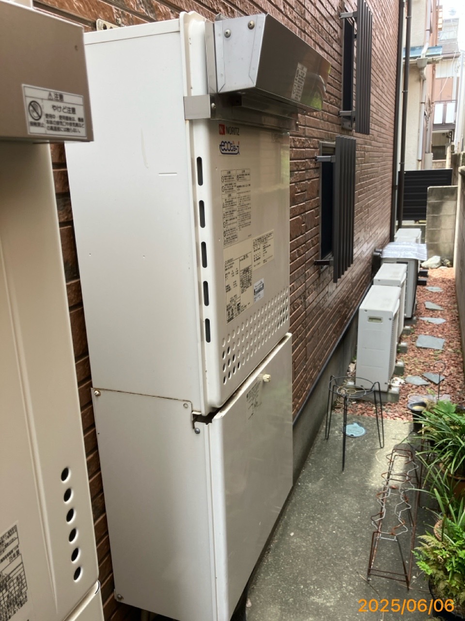 施工前 給湯器
