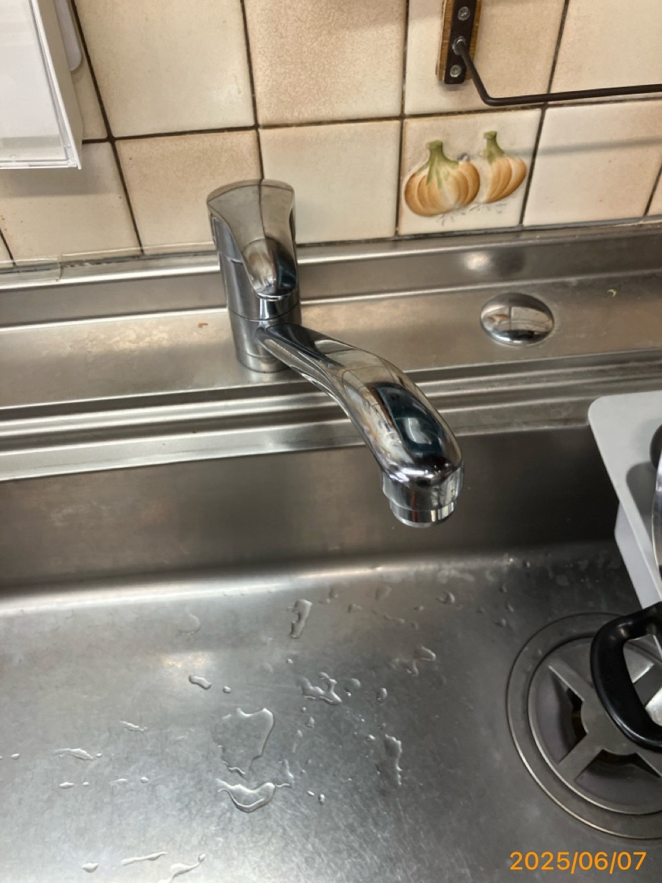 施工前　台所水栓