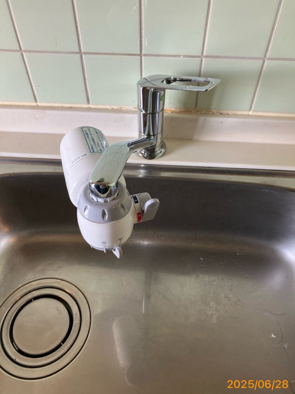 施工後　台所水栓