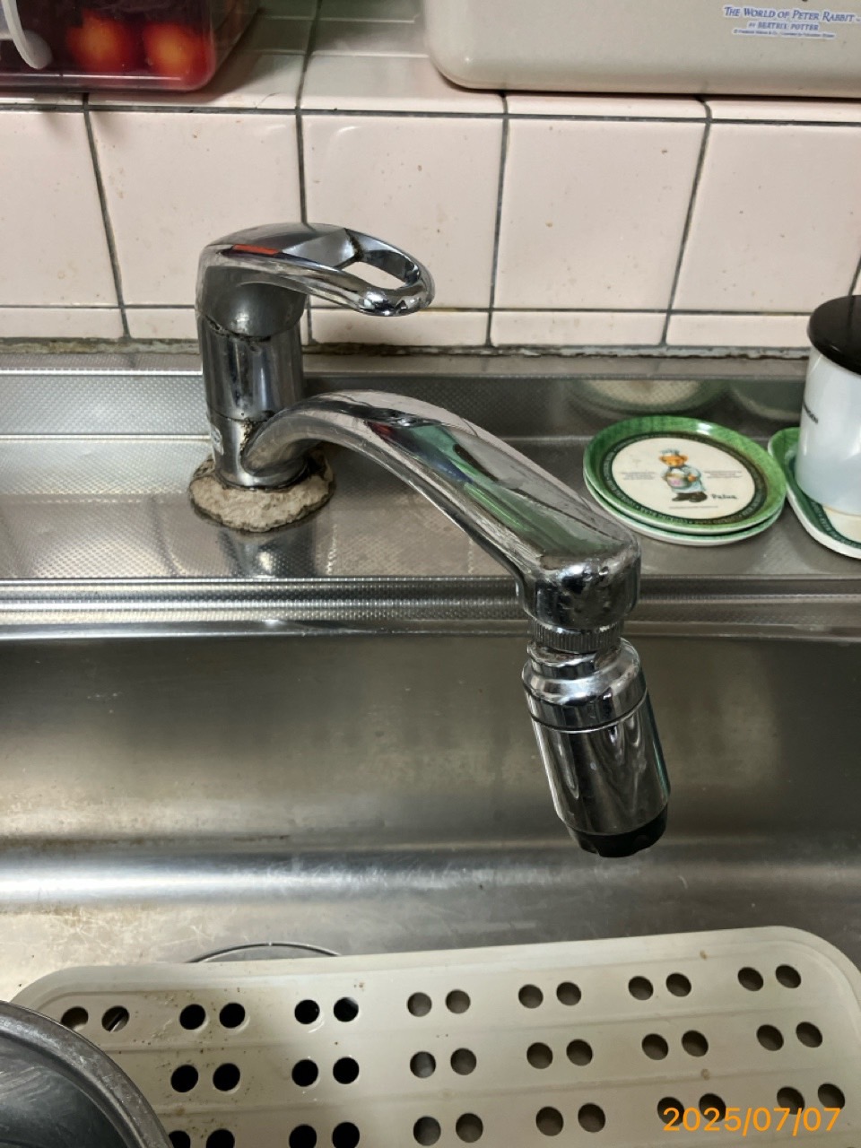施工前　台所水栓
