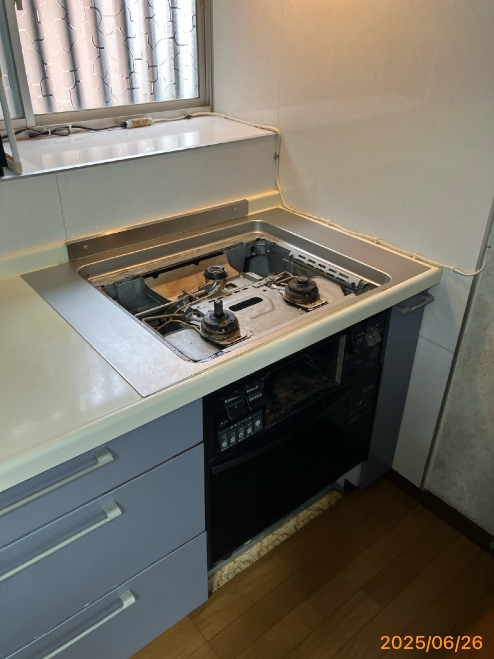 施工前 コンロ