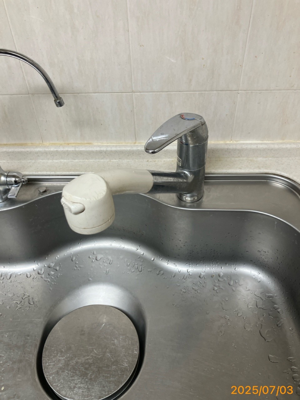 施工前　台所水栓