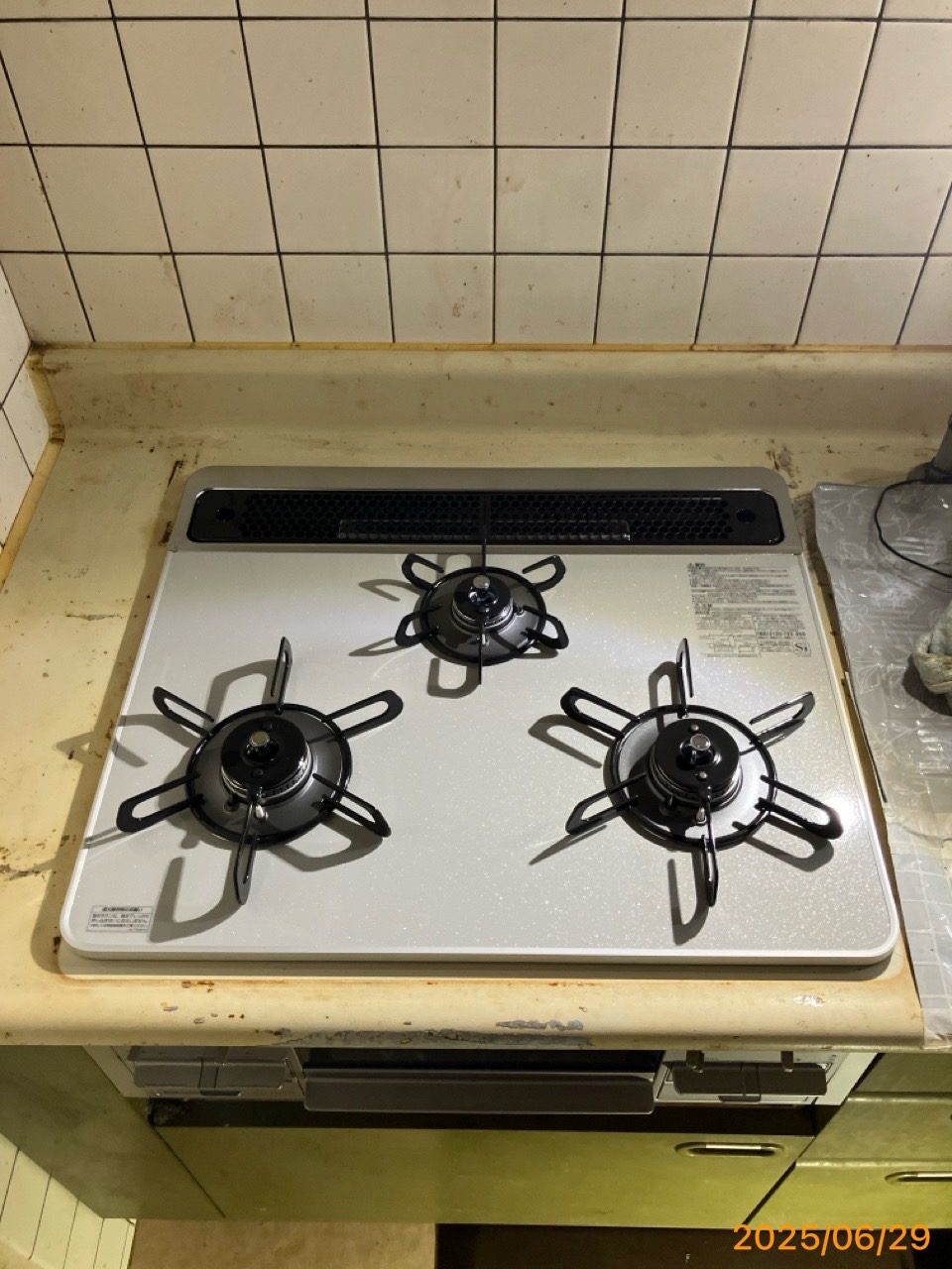 施工後 コンロ