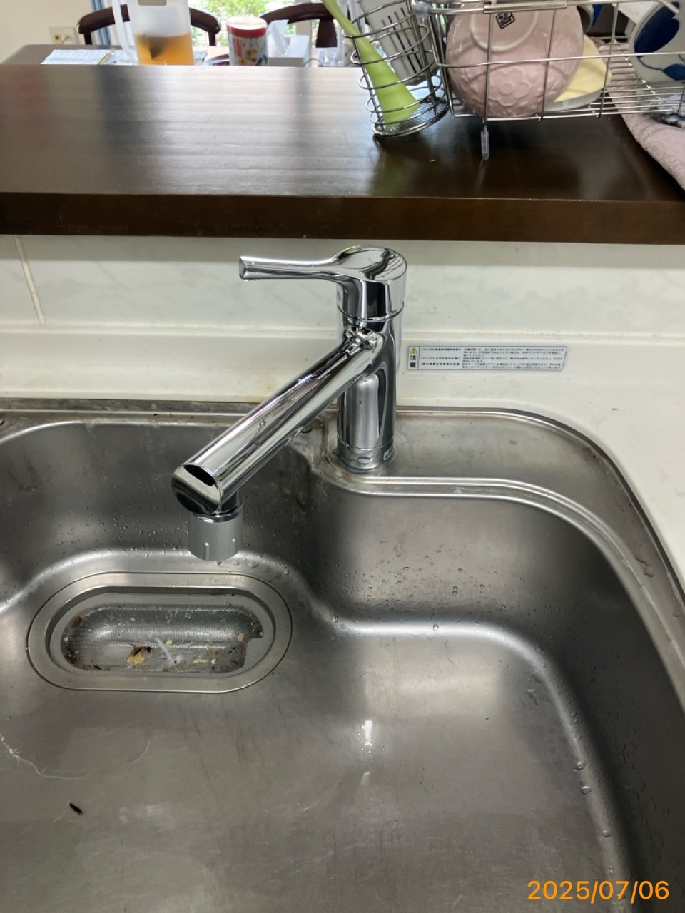 施工後　台所水栓