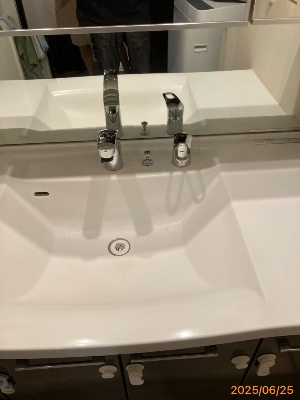 施工後　洗面水栓
