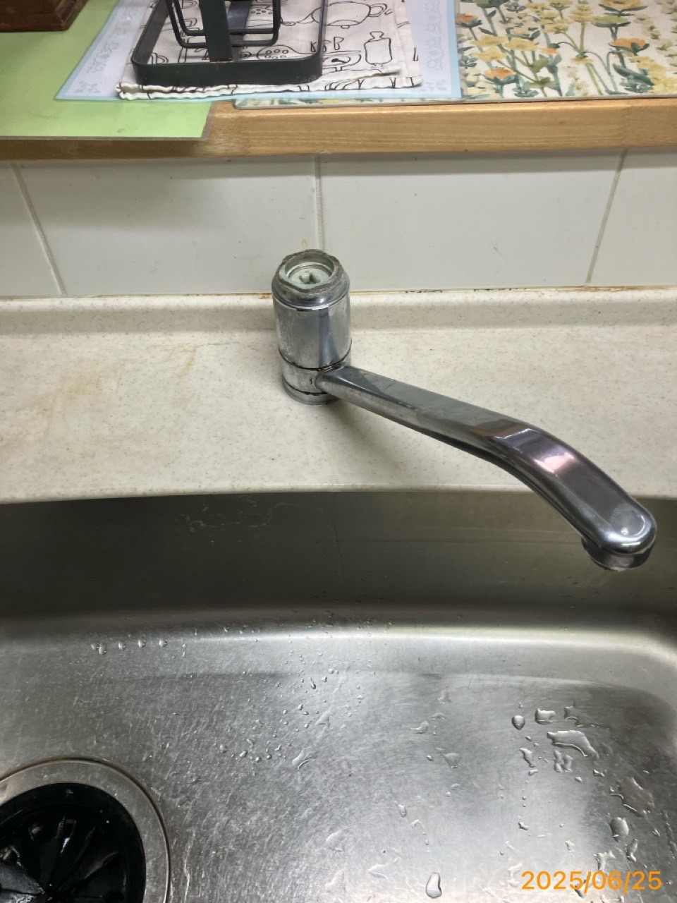 施工前　台所水栓