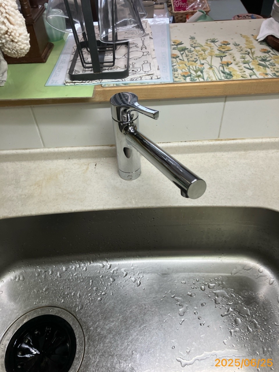 施工後　台所水栓
