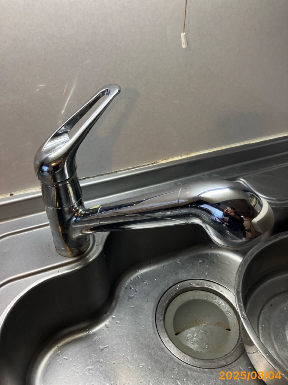 施工前　台所水栓