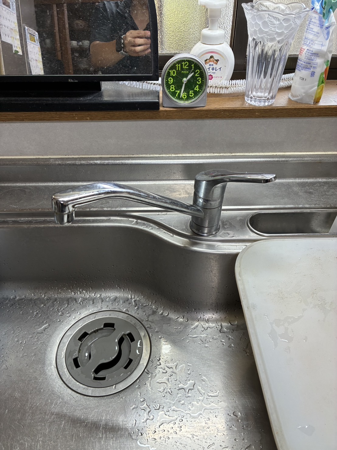施工前　台所水栓