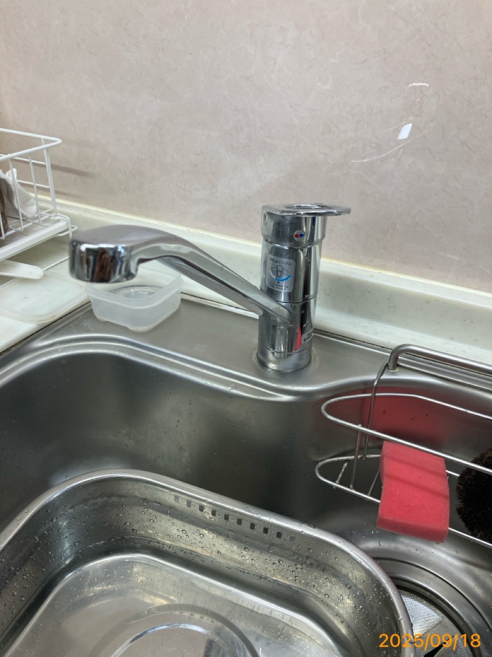 施工前　台所水栓