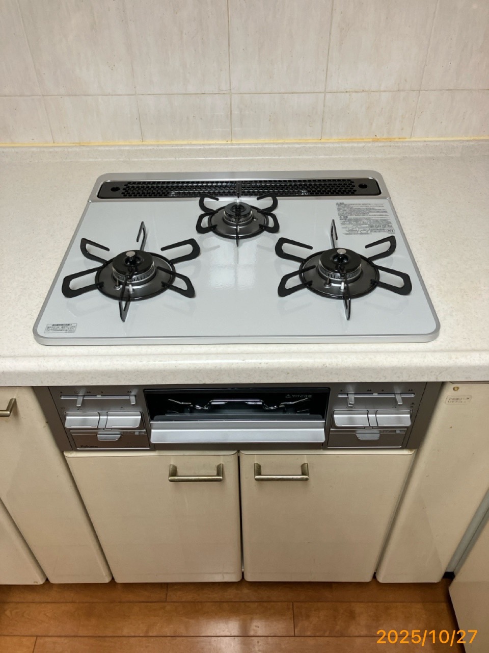 施工後　コンロ（PD-509WS-60CV）