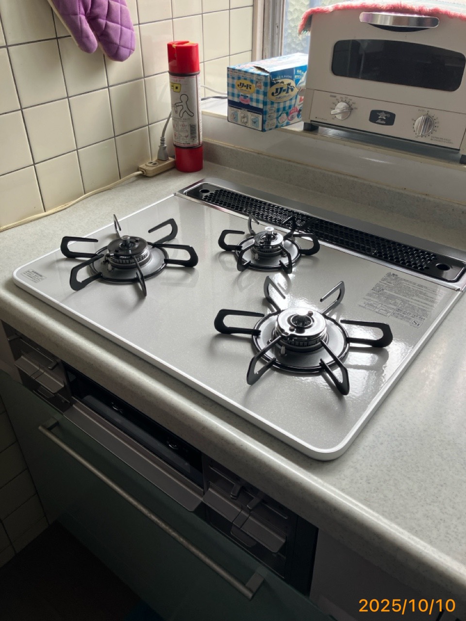 施工後　コンロ（PD-509WS-60CV）