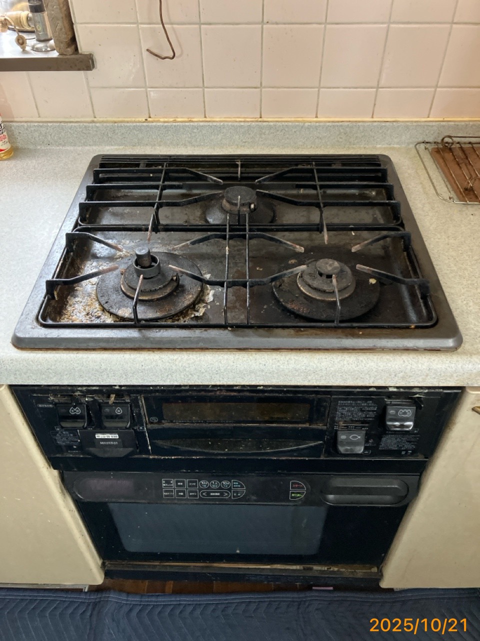 施工前　コンロ