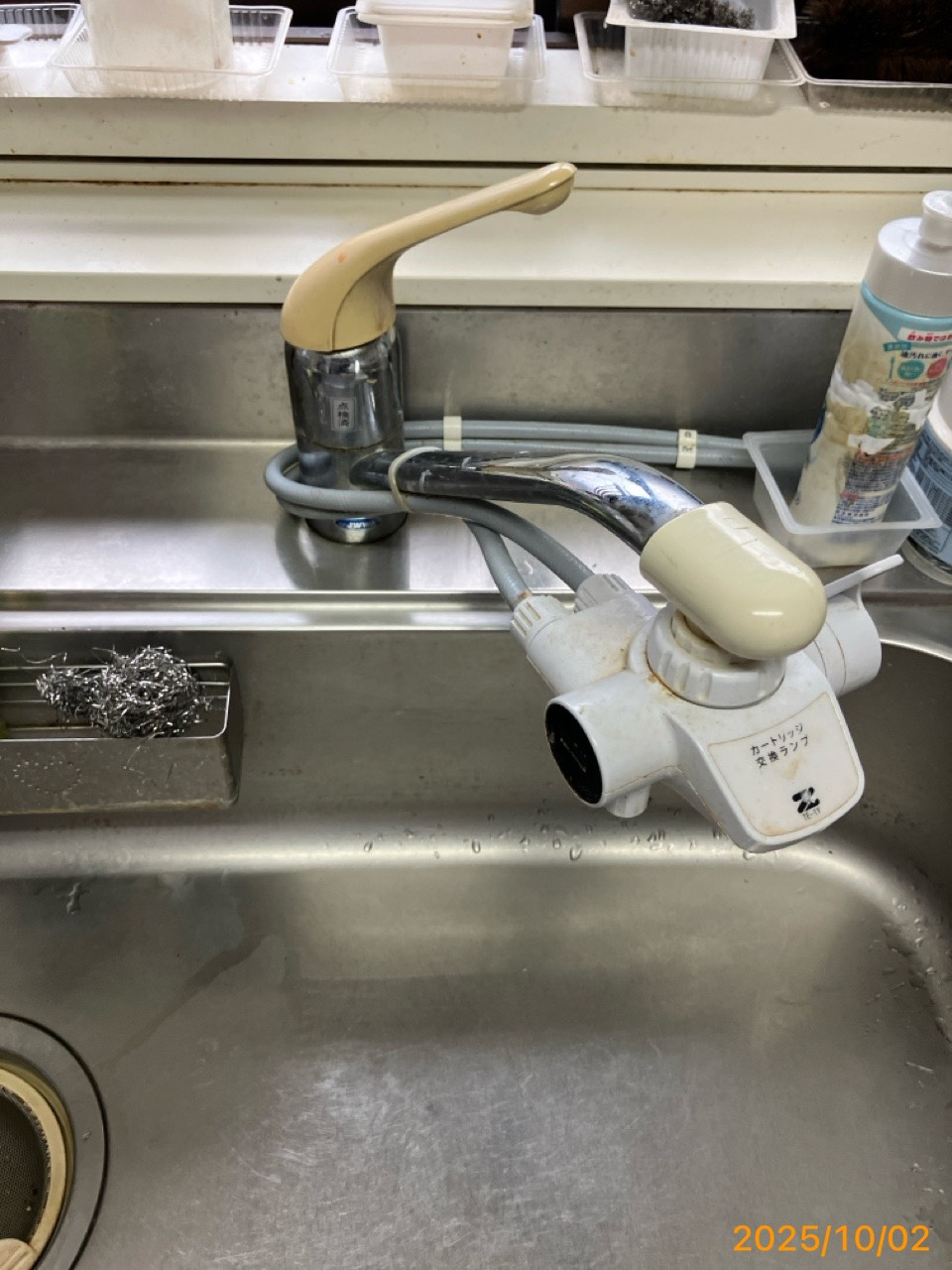 施工前　台所水栓