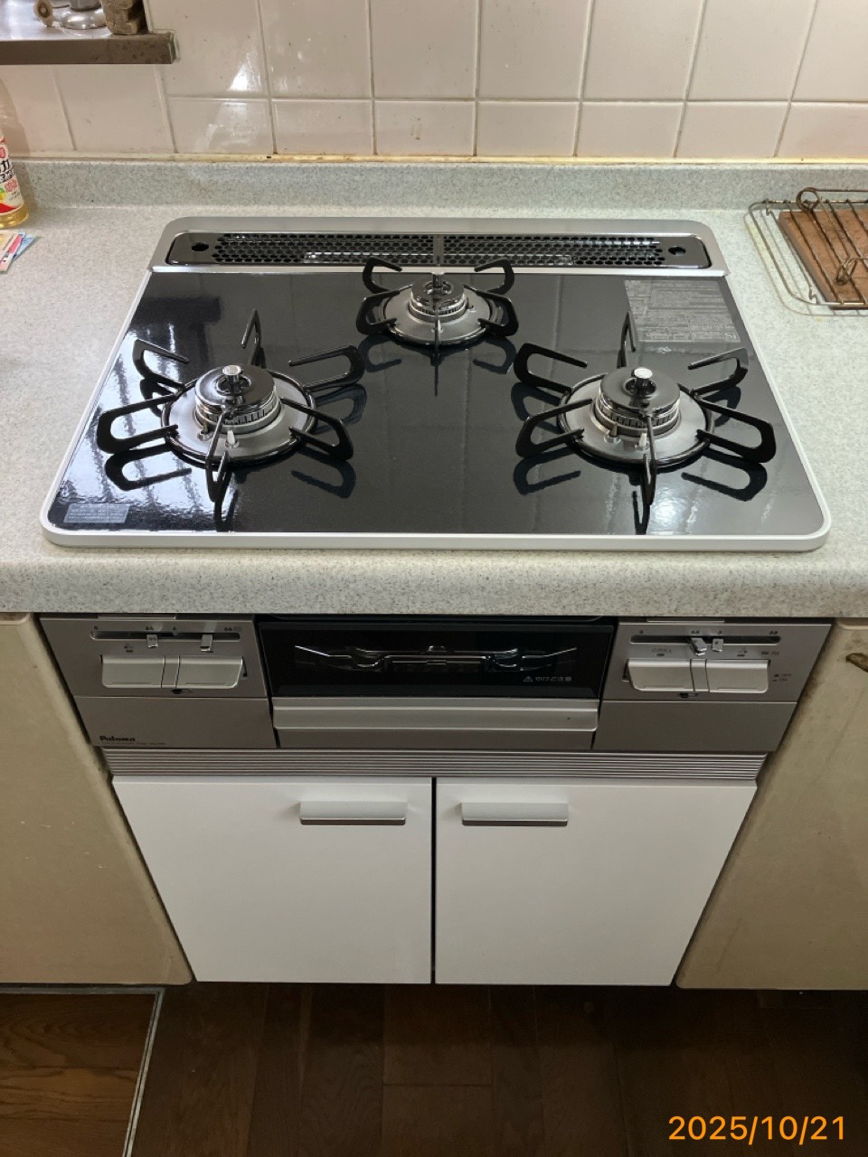施工後　コンロ（PD-743WS-60CK）