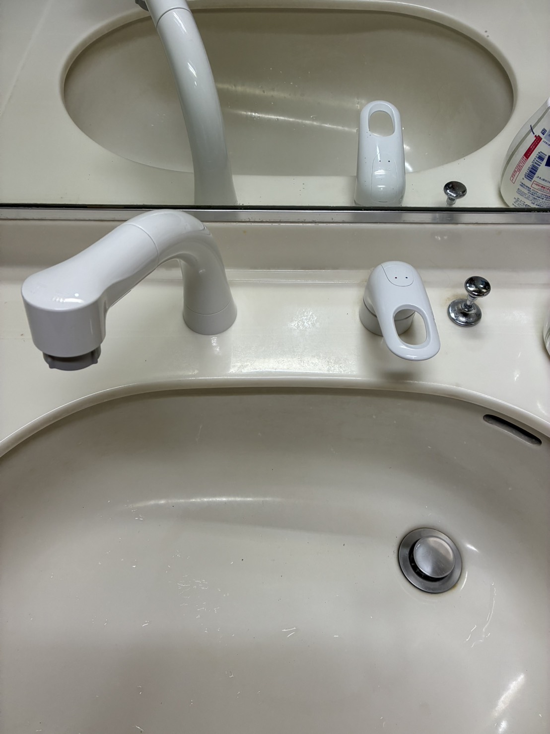 施工後 洗面水栓(TLS05301J)