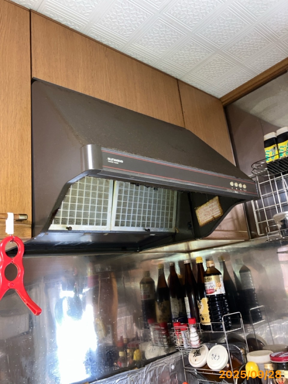 施工前　レンジフード