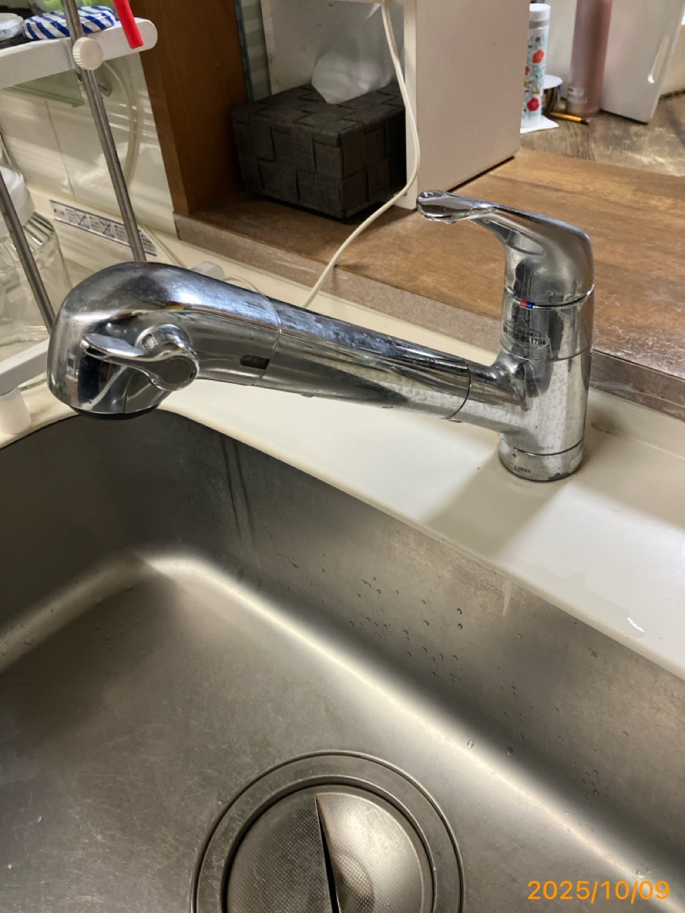 施工前　台所水栓