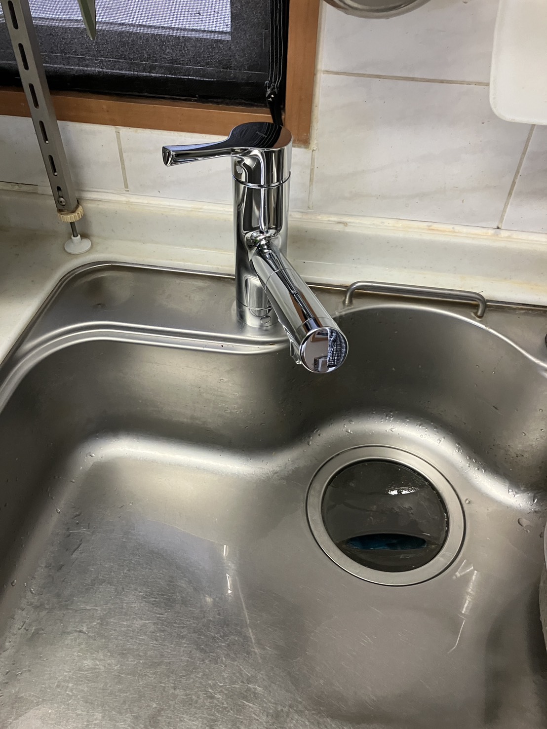 施工後　台所水栓