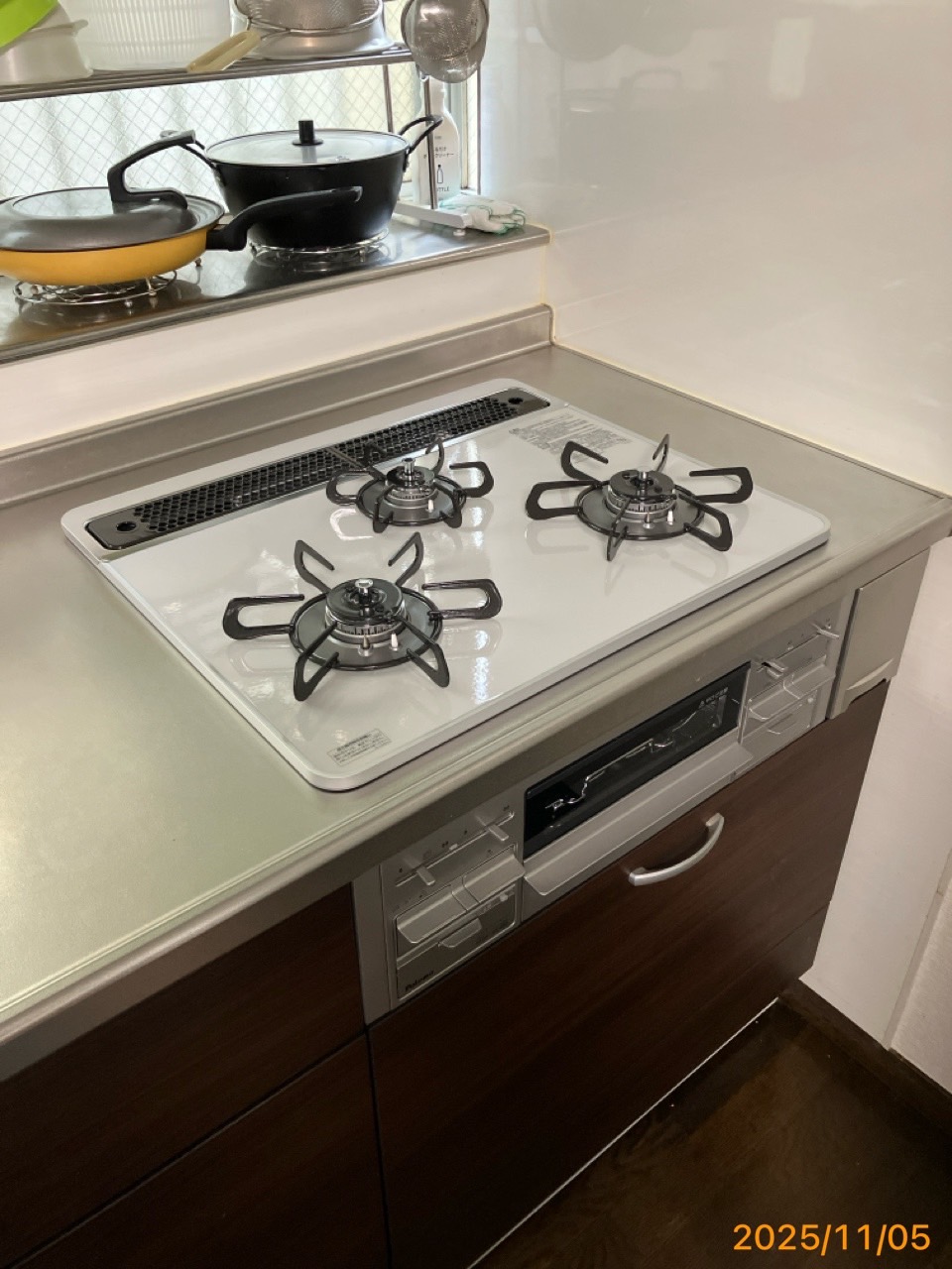 施工後　コンロ（PD-509WS-60CV）