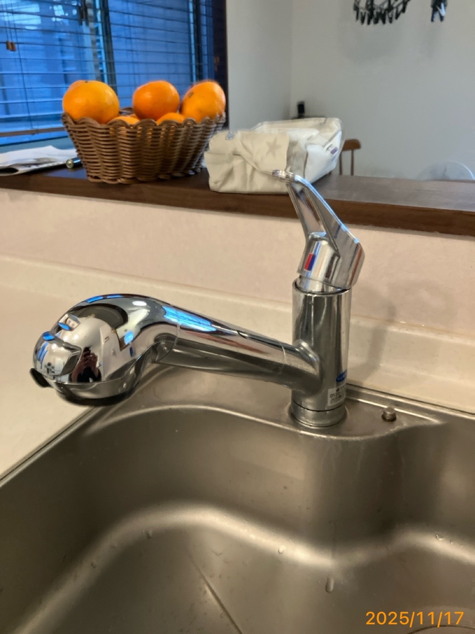 施工前　台所水栓