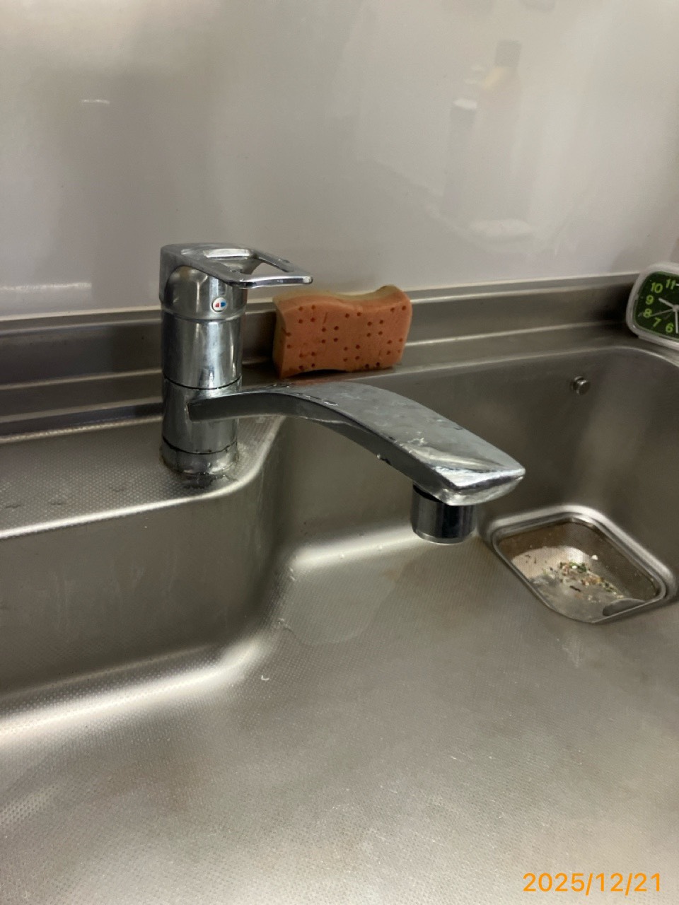 施工前　台所水栓