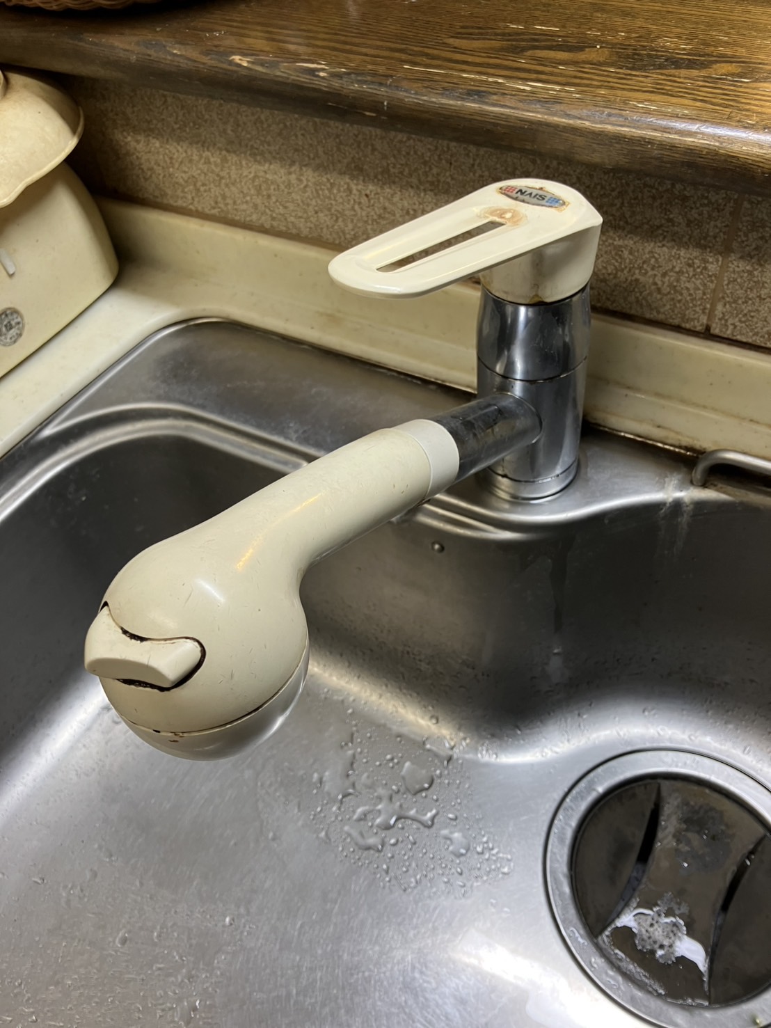 施工前　台所水栓