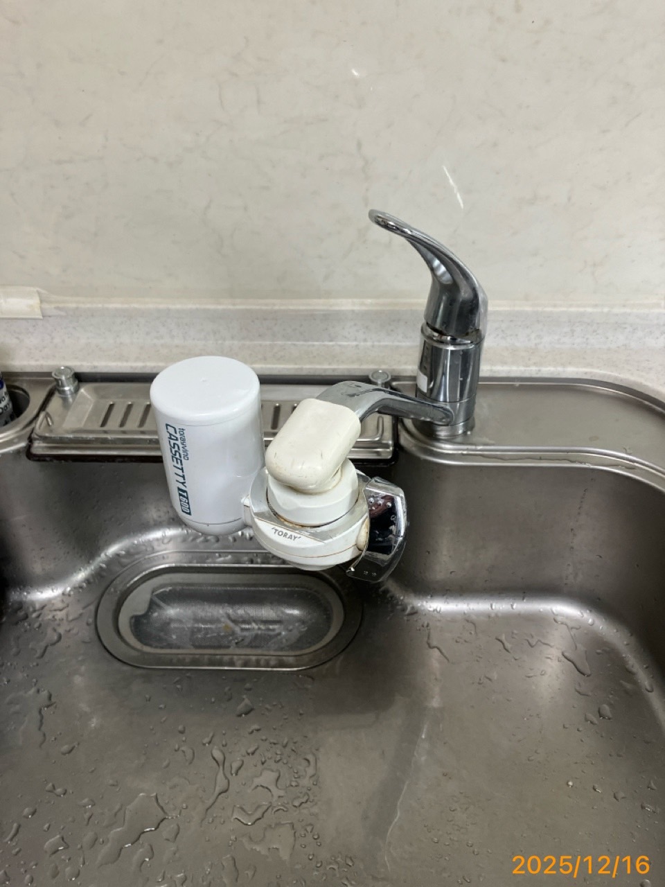 施工前　台所水栓