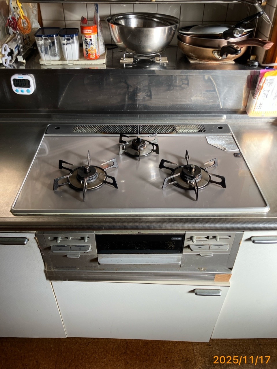 施工前　コンロ