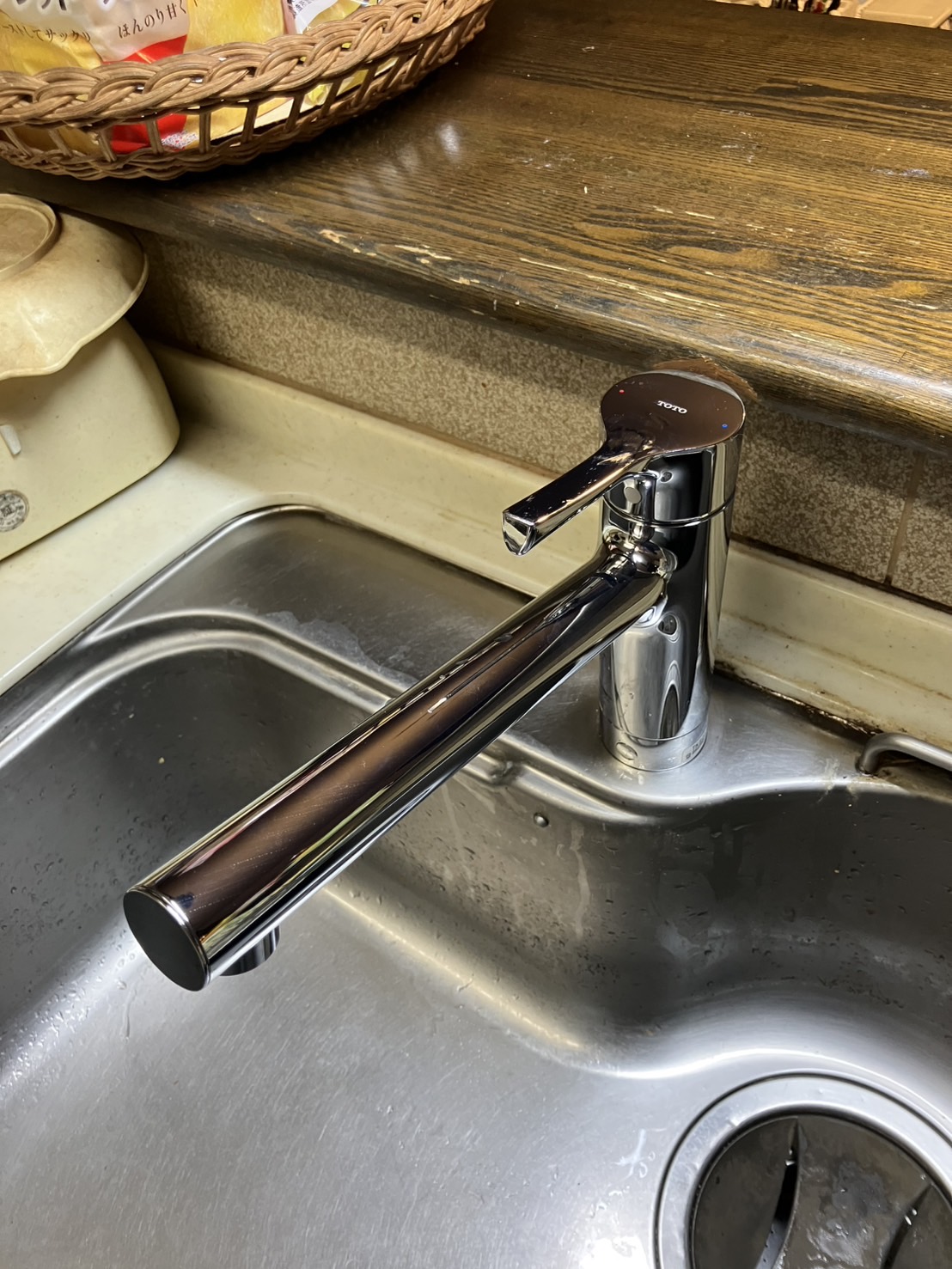 施工後　台所水栓（TKS05301J）