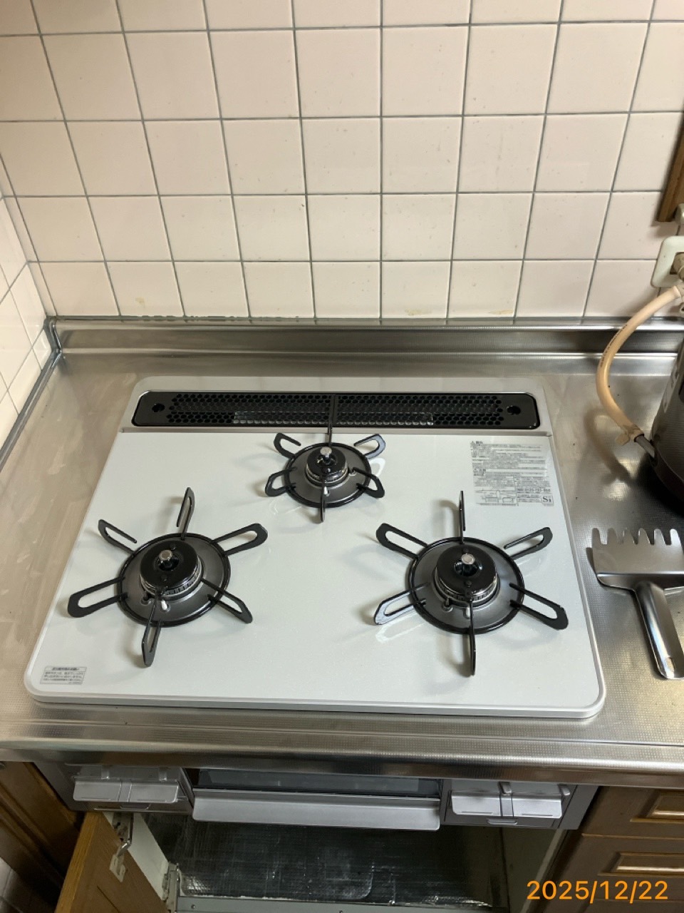 施工後　コンロ（PD-509WS-60CV）