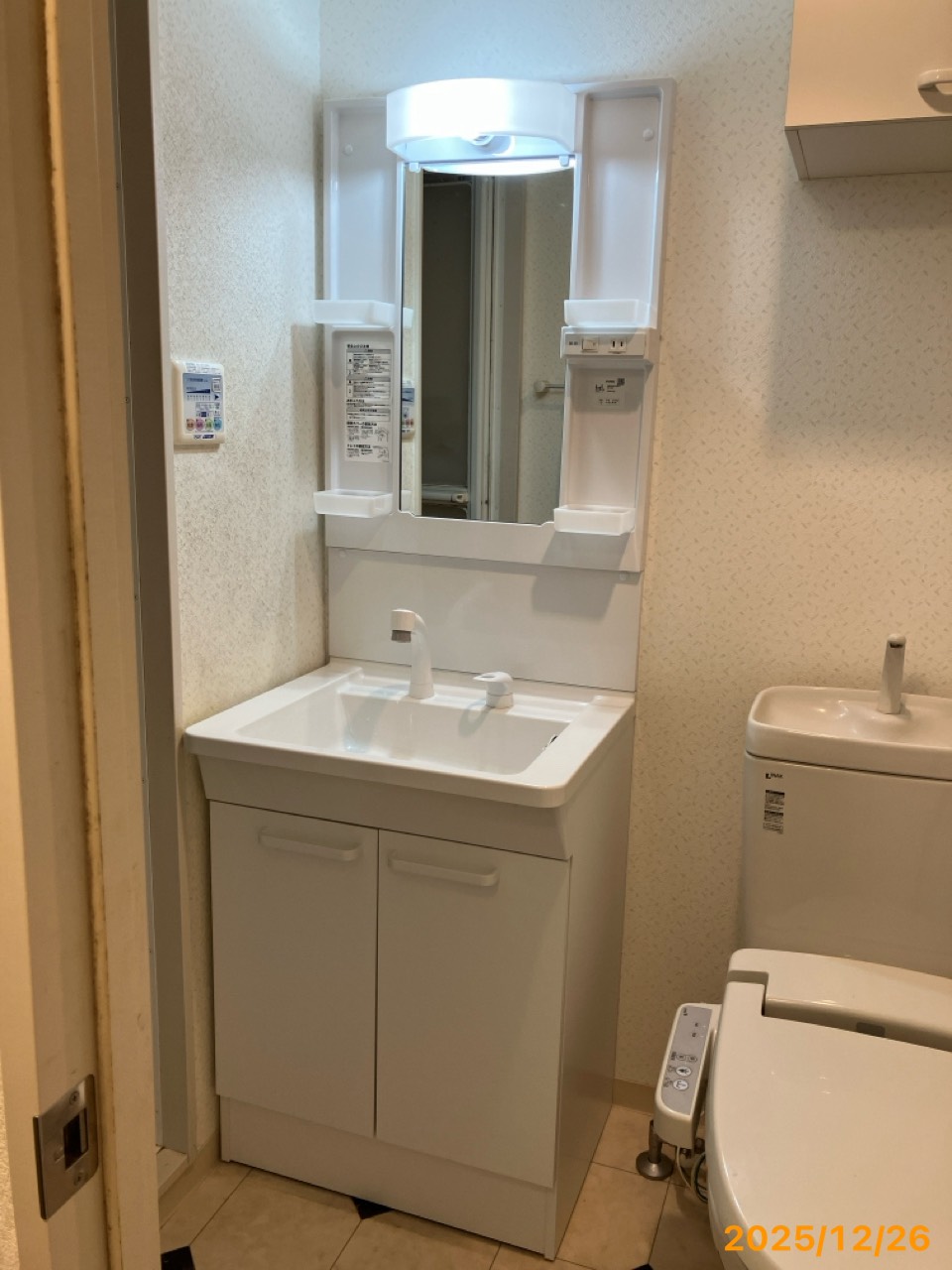 施工後　洗面化粧台（LDPB060BAGEN2A　LMPB060B1GDG1G）