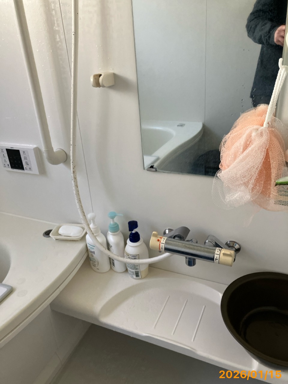 施工前　浴室水栓