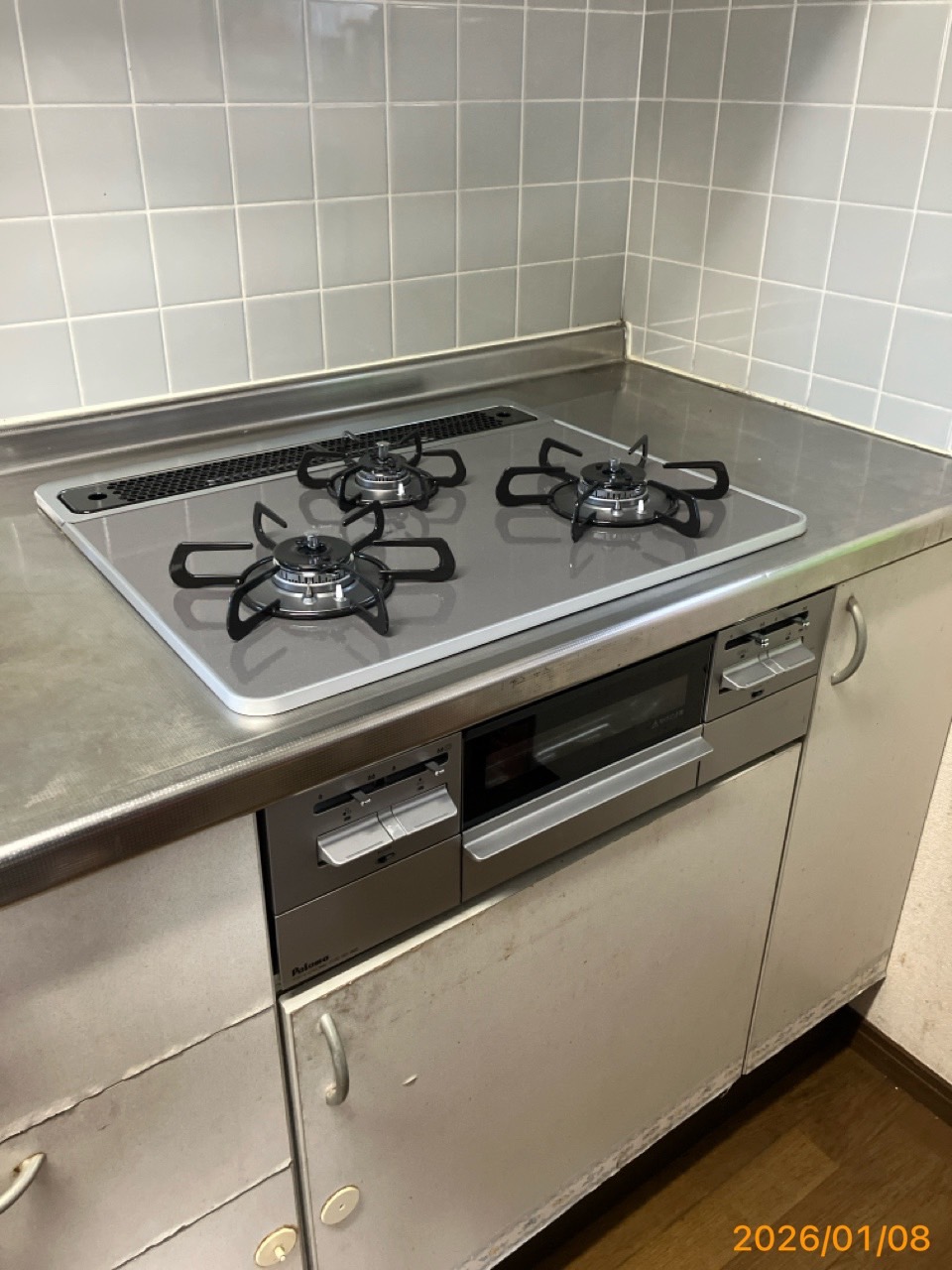 施工後　コンロ（PD-749WS-60CD）