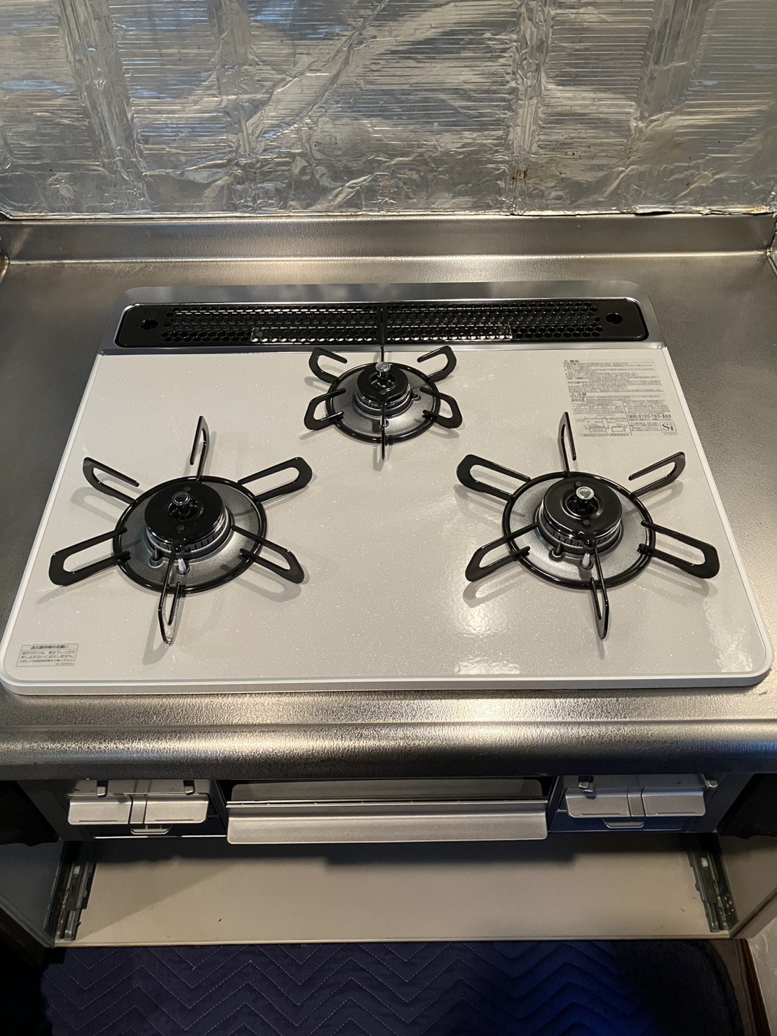 施工後　コンロ（PD-509WS-60CV）