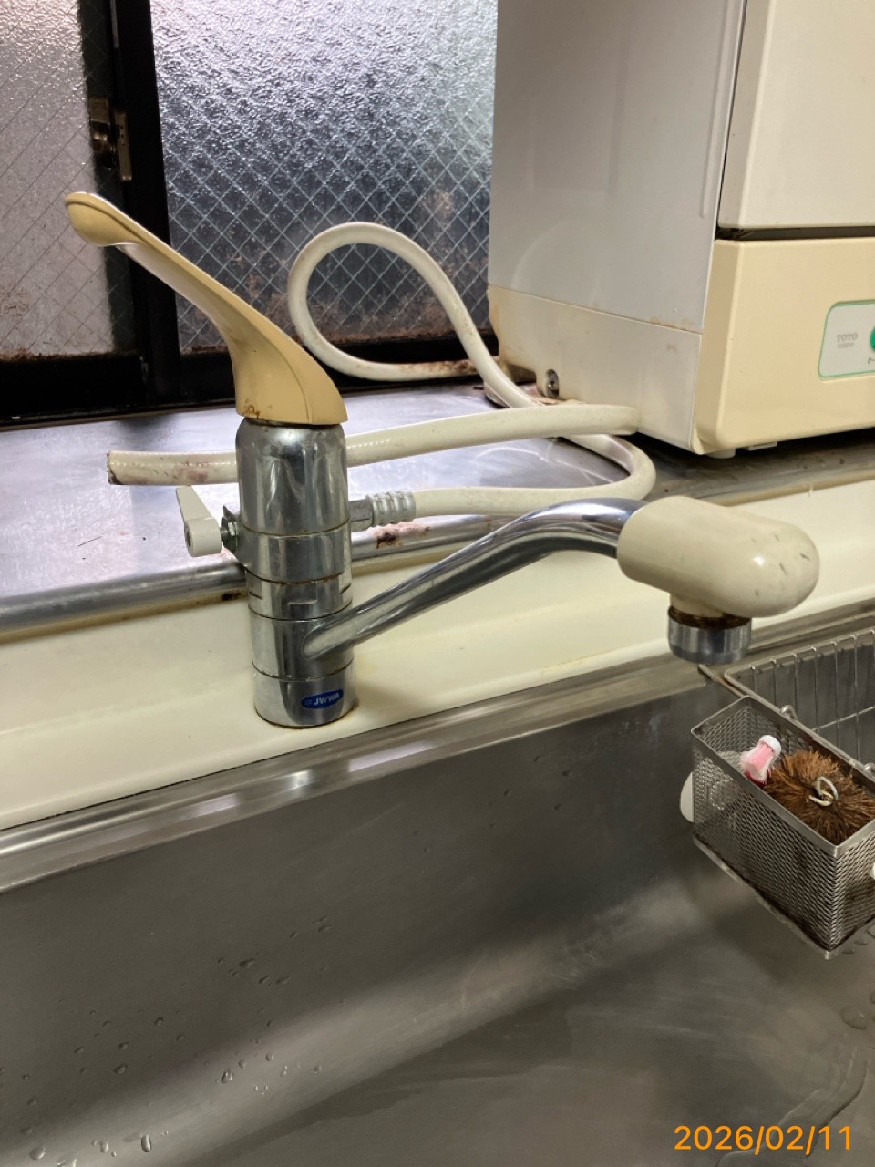 施工前　台所水栓